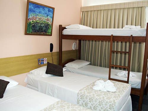 Cama do hotel Ponta Negra
