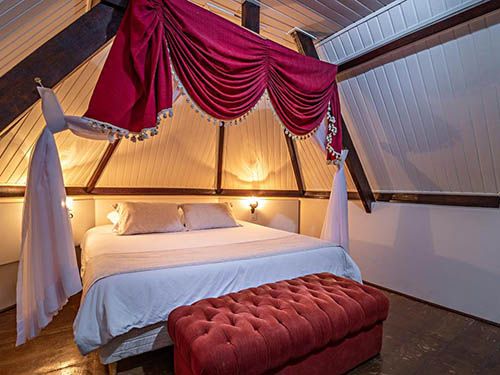 Cama da Pousada Estalagem de Brotas