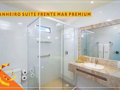 banheiro do Netuanah Praia Hotel