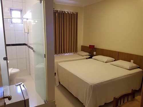 banheiro do Oft Place Hotel