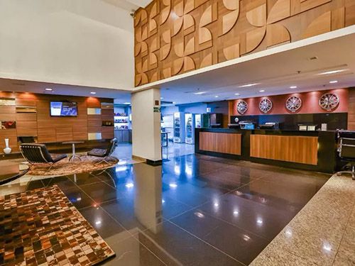 portaria do Hilton Garden Inn Goiânia