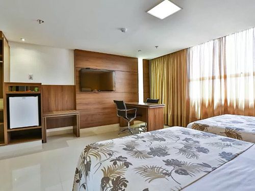 quarto do Hilton Garden Inn Goiânia