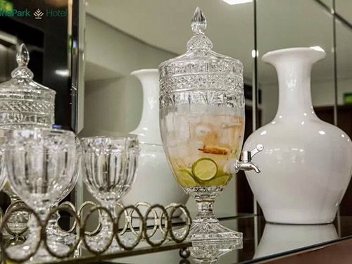 bebida da AlphaPark Hotel