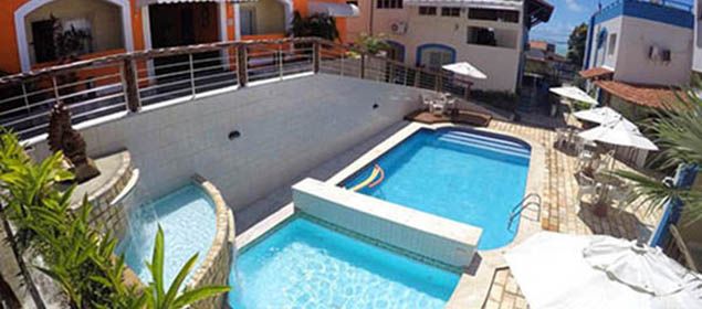 Fachada do hotel areia de ouro