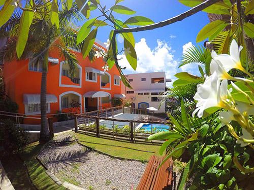 Jardim do hotel areia de ouro