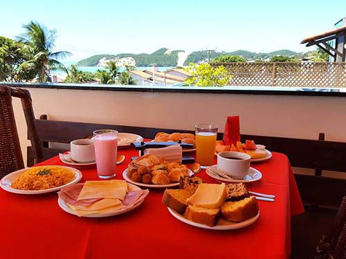 Refeição do hotel areia de ouro