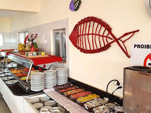 Restaurante do hotel areia de ouro