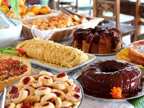 café da manhã da Aquarela Praia Hotel