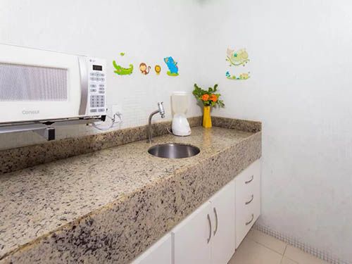 cozinha do Sunshine Praia Hotel