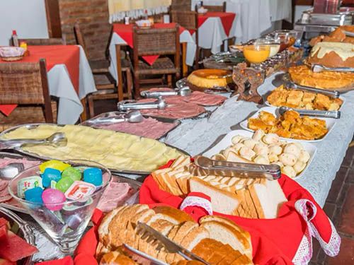 café da manhã da Pousada Aldeia Portuguesa