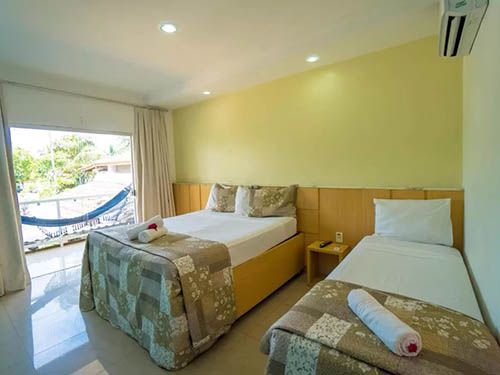 quarto do Resort Pau Brasil All Inclusive