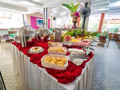 café da manhã do Resort Pau Brasil All Inclusive
