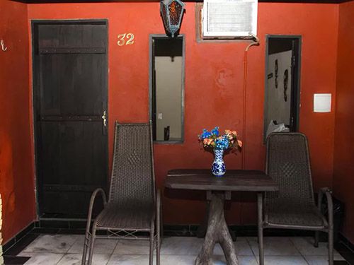 varanda da Pousada Villa das Pedras