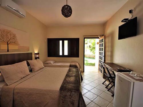 quarto da Pousada Flores do Cerrado