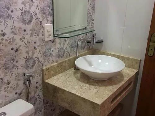 banheiro da Pousada Morro do Frota