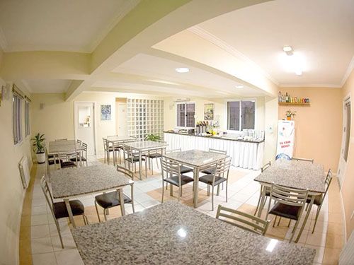 mesas e cadeiras do Hotel San Marino