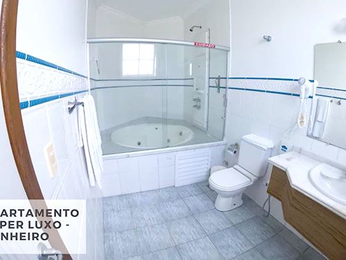 banheiro do Hotel Villa Michelon