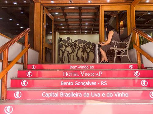 escada do Hotel Vinocap