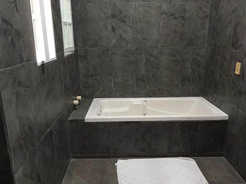 Banheira da pousada Casa Atlântica