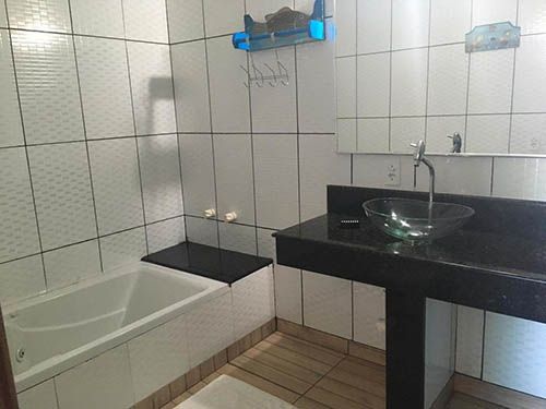 Banheiro da pousada Casa Atlântica