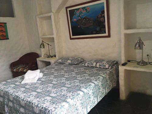 Cama da pousada Casa Atlântica