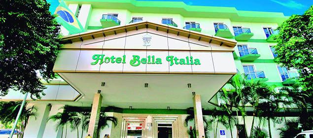 Fachada do Bella Italia hotel