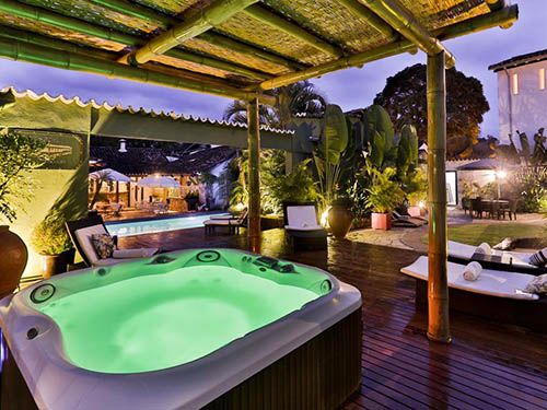 banheira de hidromassagem da pousada do Sandi