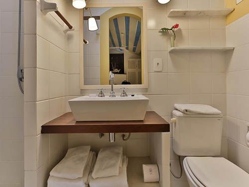 banheiro da pousada do Sandi