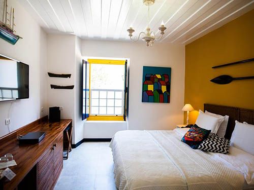 quarto da pousada do Sandi