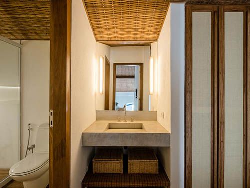 Banheiro da Pousada Literária de Paraty