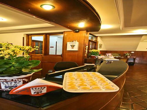 Recepção da pousada Campos de Provence Campos do Jordão