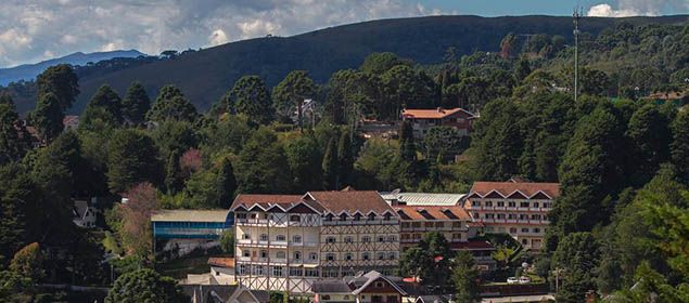 fachada do Hotel Leão da Montanha
