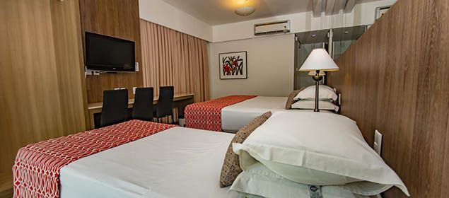 Quarto no Hotel Beira Mar