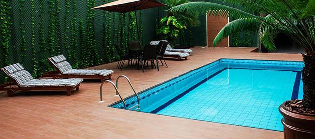 fachada da piscina Pauli Hotel