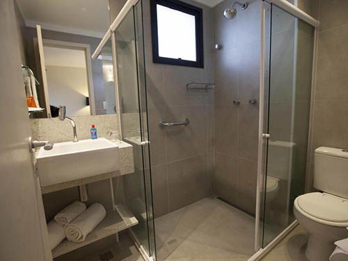 Banheiro do Quality Hotel Aracaju