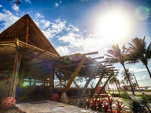 Área externa do Aruanã Eco Praia Hotel