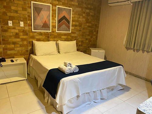 cama do Farol Plaza Hotel