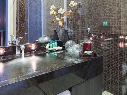 Banheiro do Essenza Hotel