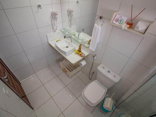 banheiro da Pousada Carcará