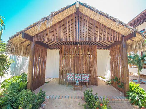 Casa rústica da Pousada Carcará