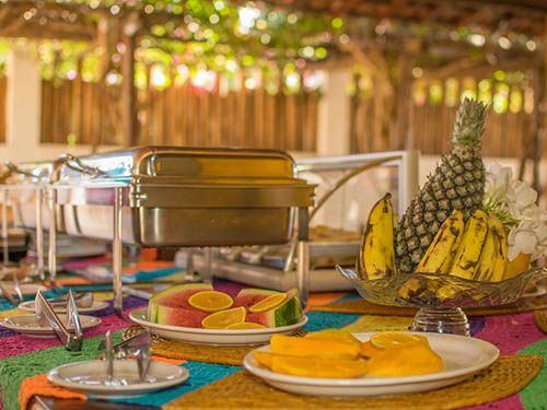 café da manha da Pousada Carcará