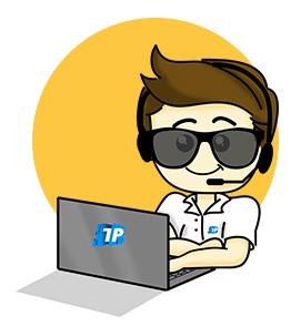 Mascote Transportal com notebook