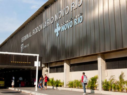 Entrada da rodoviária Novo Rio