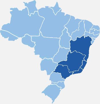Mapa da viação Águia Branca
