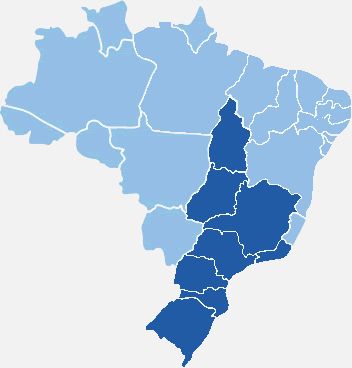 Mapa da viação Rápido Federal