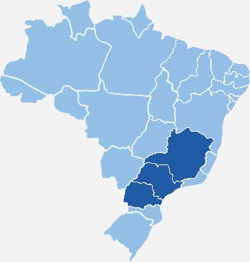 Mapa da viação Rápido Ribeirão