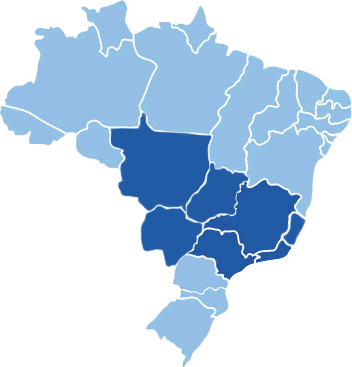 região atendida pela Viação Catedral