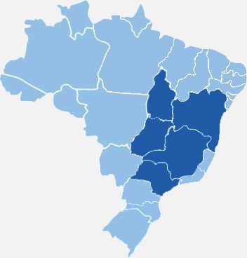 Estados atendidos pela viação
