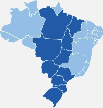 Estados atendidos pela viação