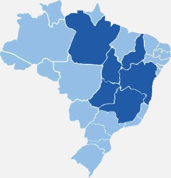 Estados atendidos pela viação